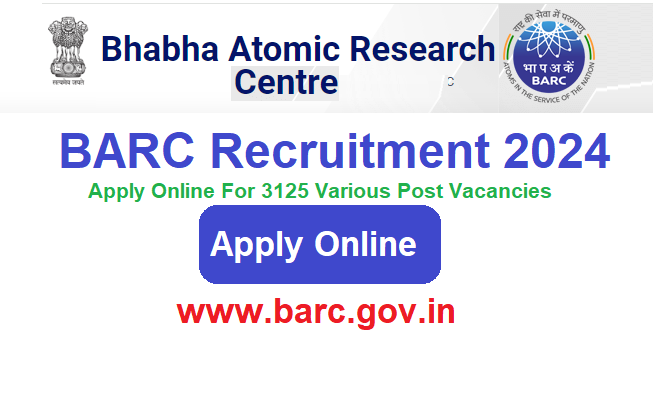 BARC Recruitment 2024 Apply Online