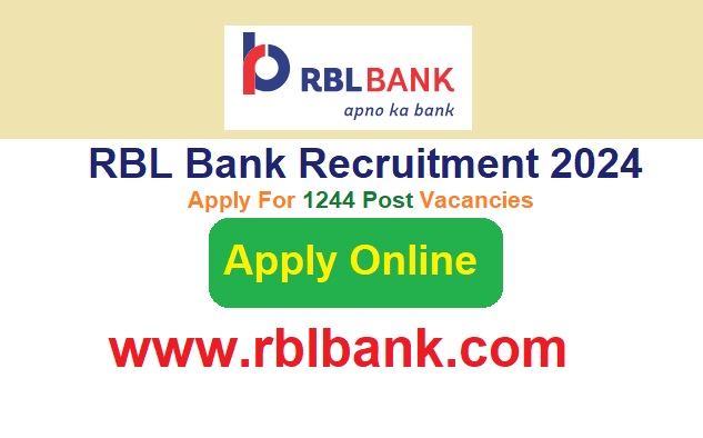 RBL Bank Recruitment 2024 Apply Online For 1244 Post